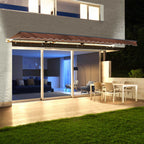 Aleko Half Cassette Motorized Retractable LED Luxury Patio