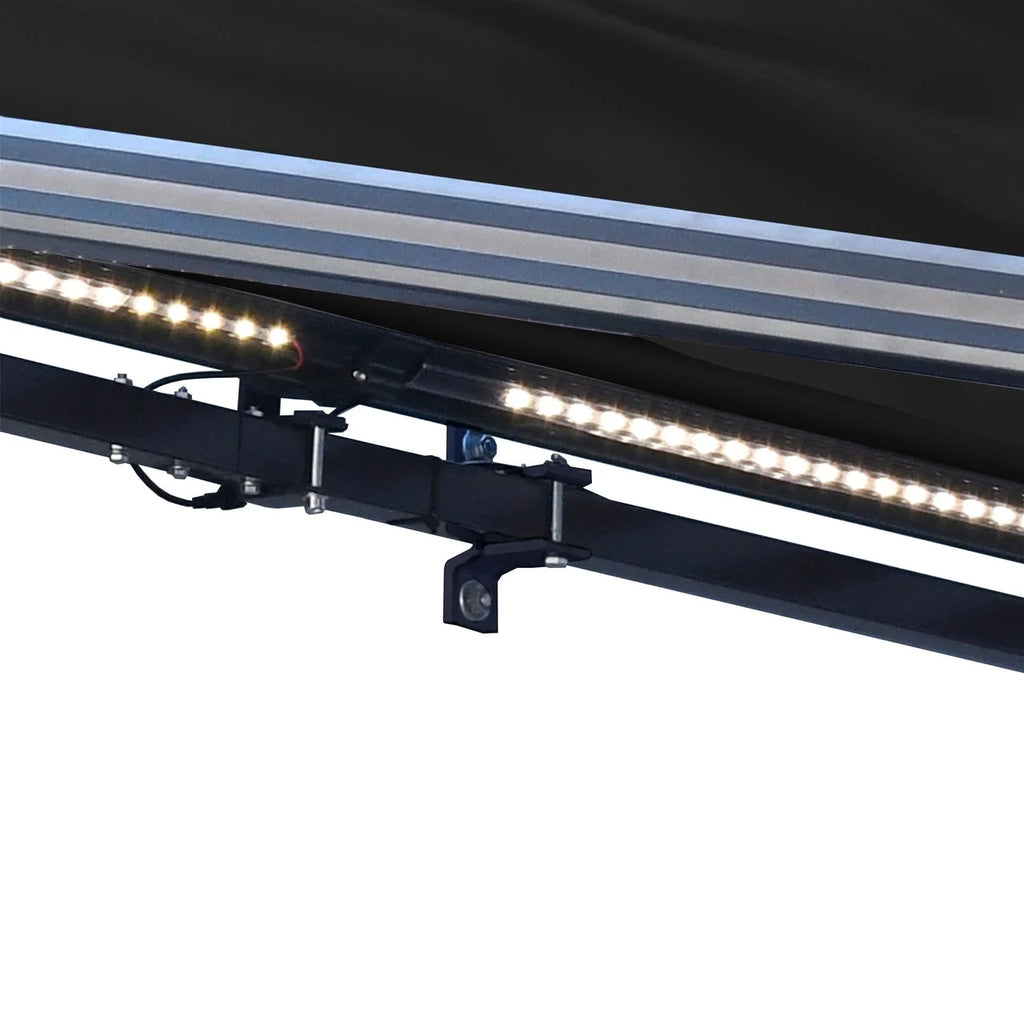 Aleko Half Cassette Motorized Retractable LED Luxury Patio