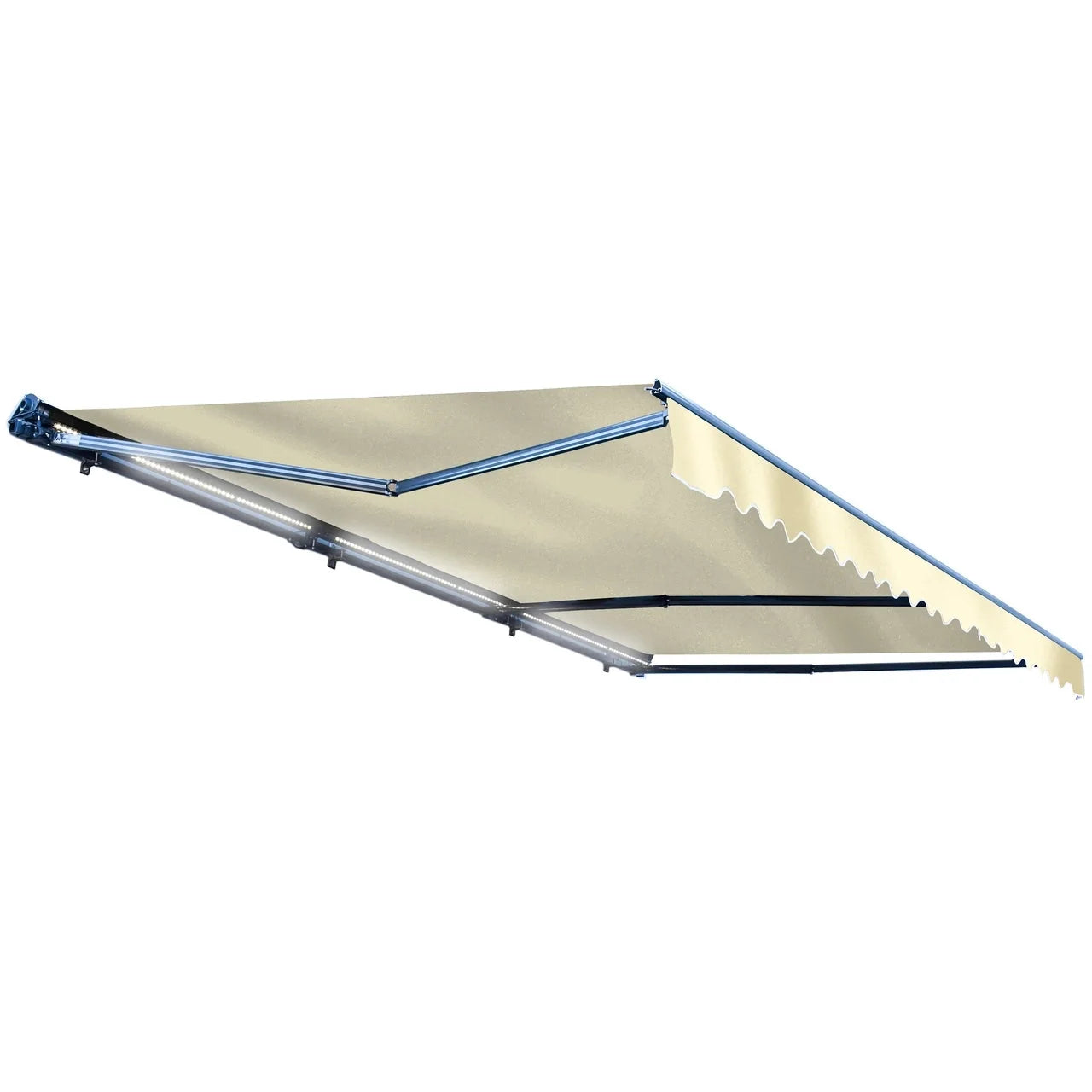 Aleko Half Cassette Motorized Retractable LED Luxury Patio