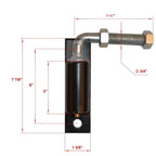 Aleko Heavy-Duty Hinge J-Bolt for Driveway Gates - 3/4-Inch