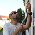 Aleko Hook Style Hand Crank for Retractable Awnings - White
