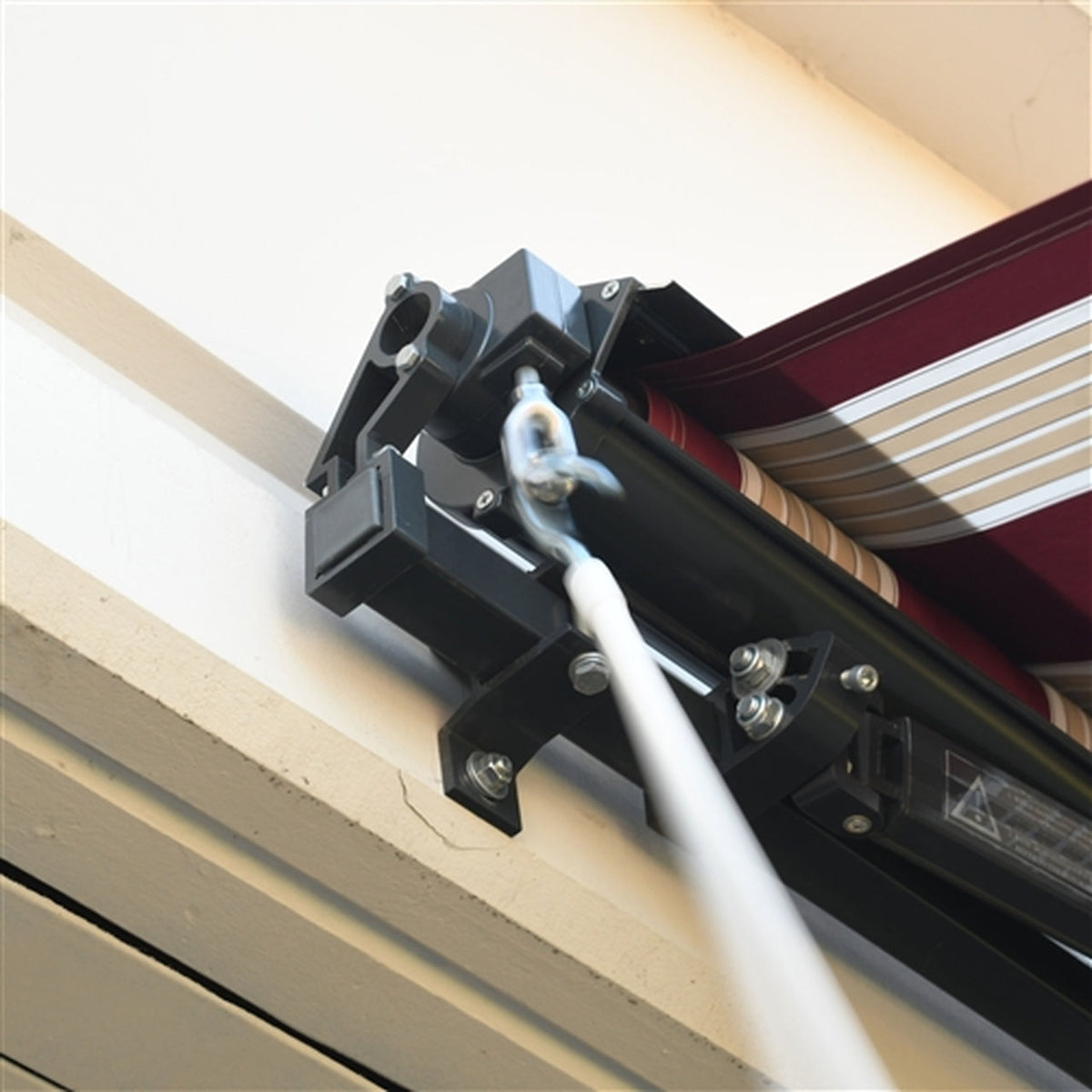 Aleko Hook Style Hand Crank for Retractable Awnings - White