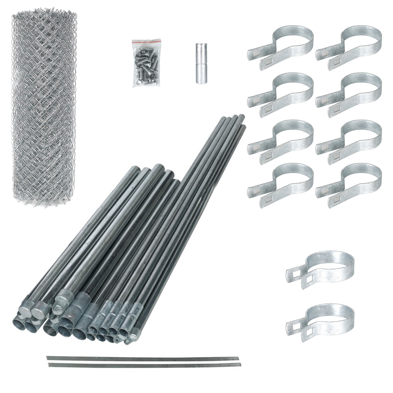 Aleko KITCLF5X50 Galvanized Steel Chain Link Fence 5X50