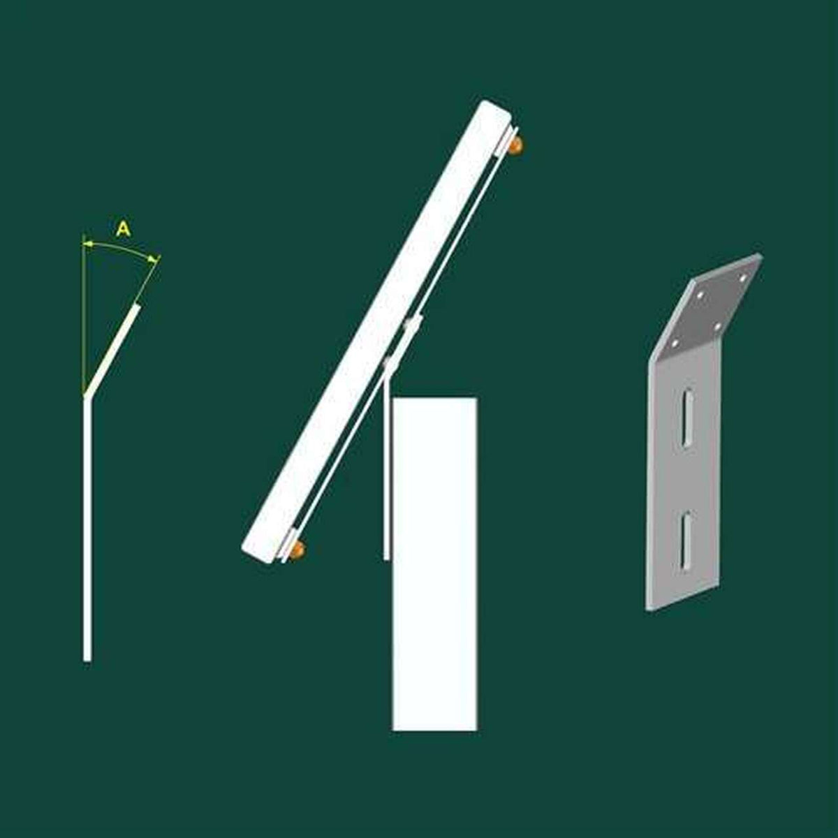 Aleko L-Bracket for Solar Panel - LM116L