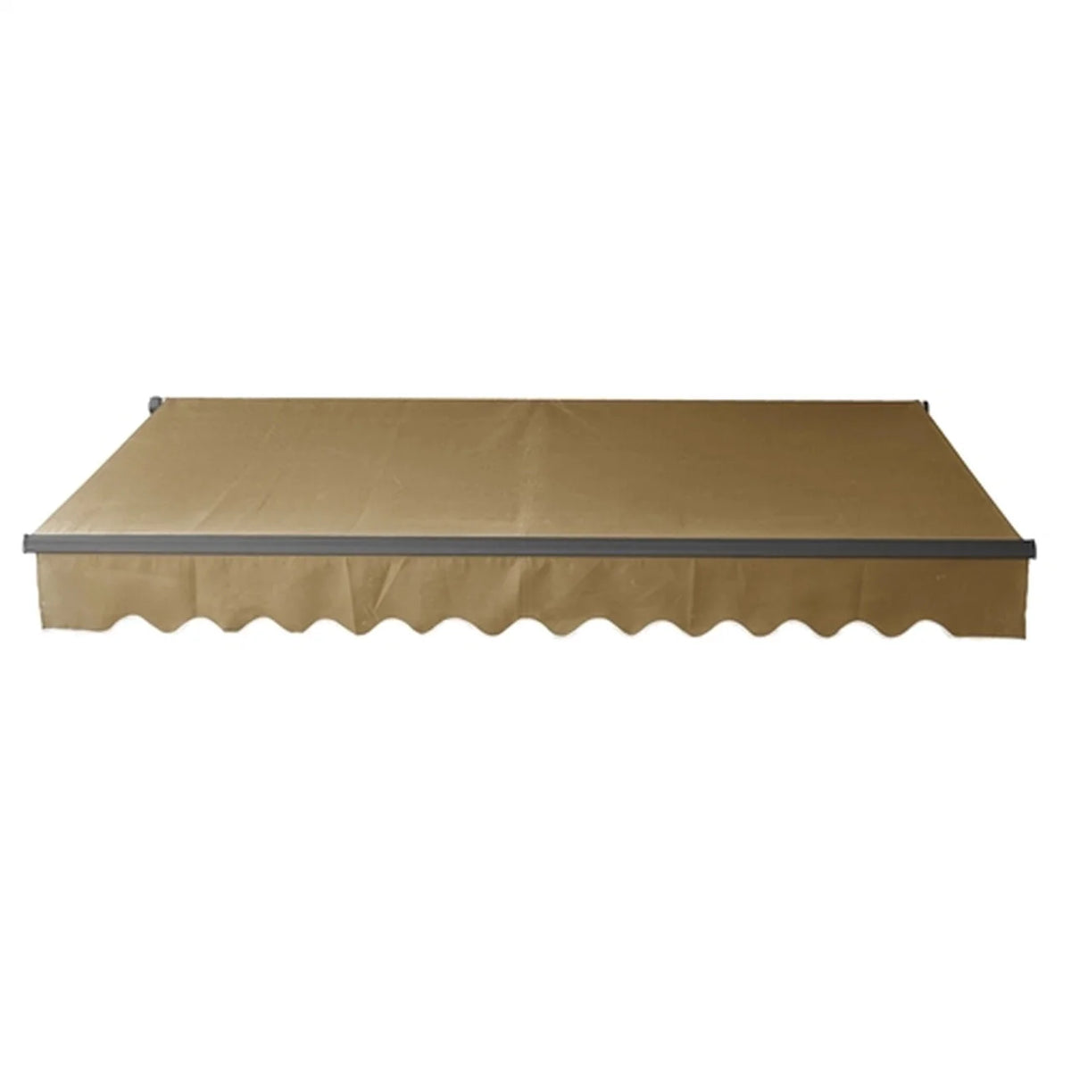 Aleko Motorized Retractable Black Frame Patio Awning 10 x 8
