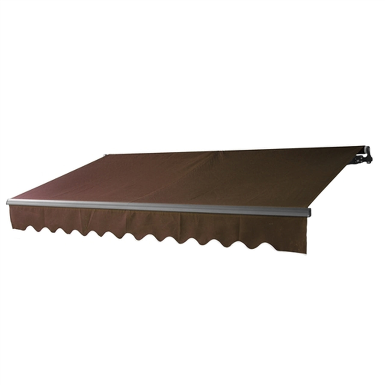 Aleko Motorized Retractable Black Frame Patio Awning 12 x