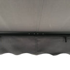 Aleko Motorized Retractable Black Frame Patio Awning 12 x