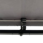 Aleko Motorized Retractable Black Frame Patio Awning 12 x