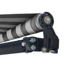 Aleko Motorized Retractable Black Frame Patio Awning 12 x