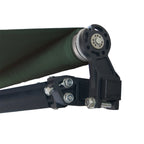 Aleko Motorized Retractable Black Frame Patio Awning 12 x
