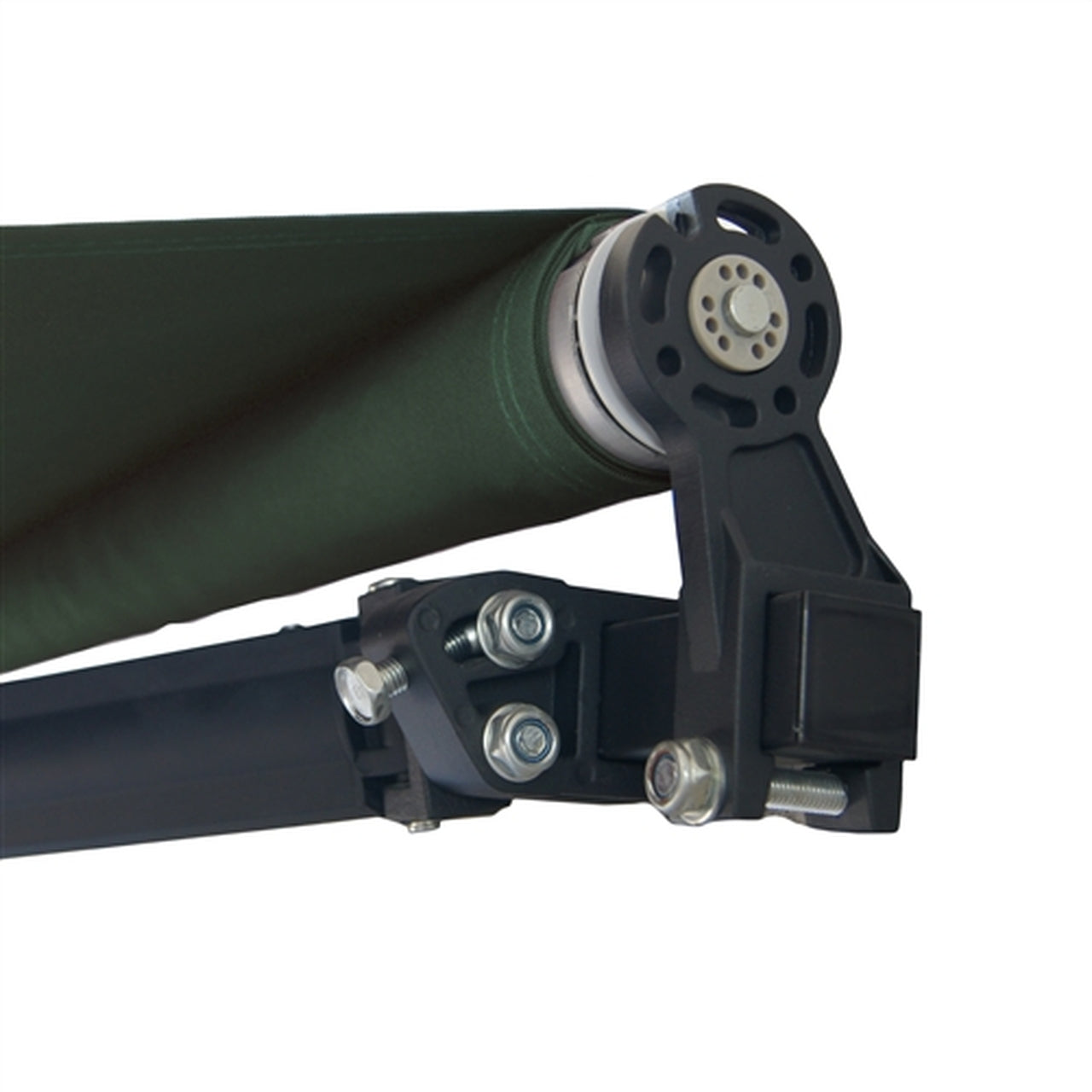 Aleko Motorized Retractable Black Frame Patio Awning 12 x