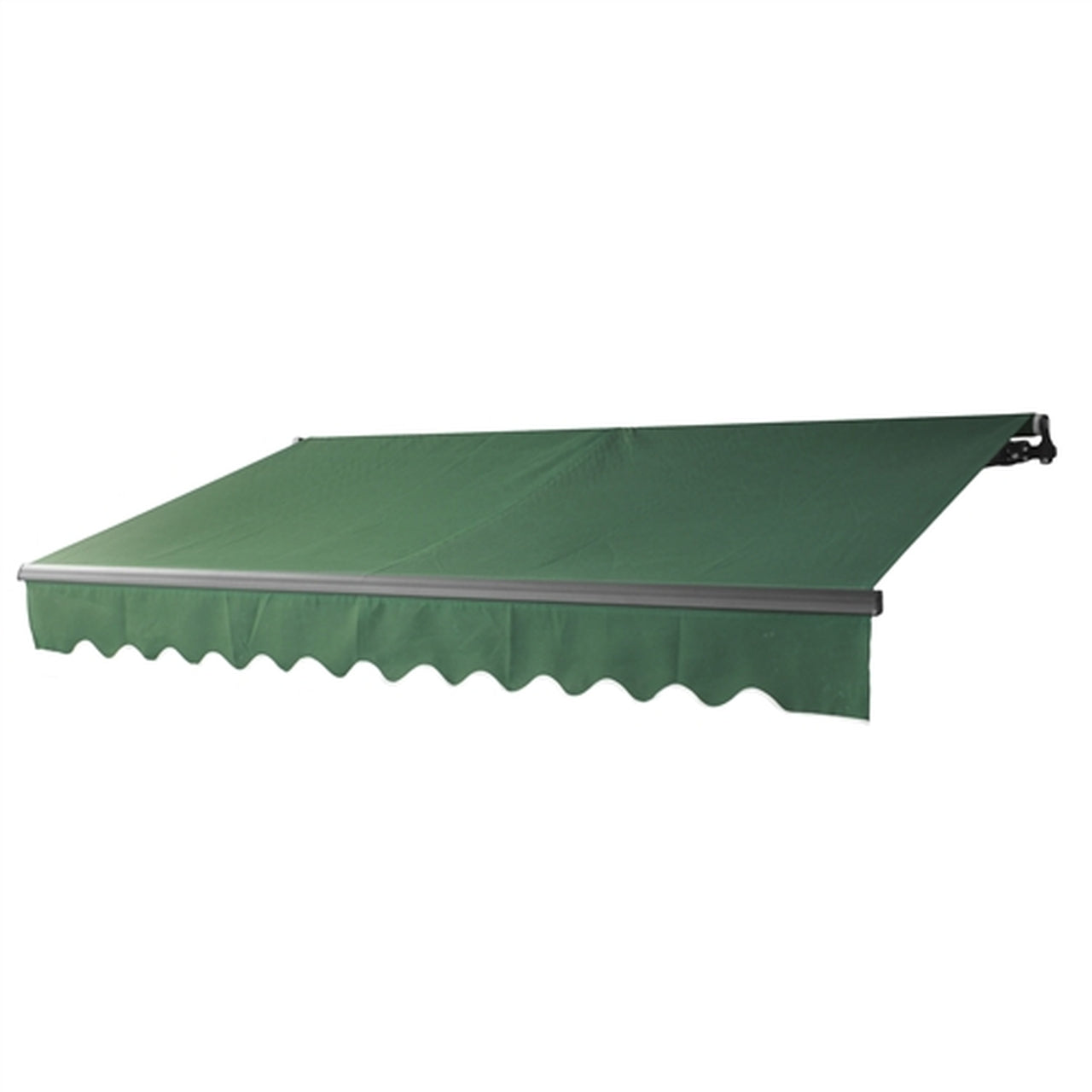 Aleko Motorized Retractable Black Frame Patio Awning 12 x