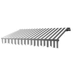 Aleko Motorized Retractable Black Frame Patio Awning 13 x