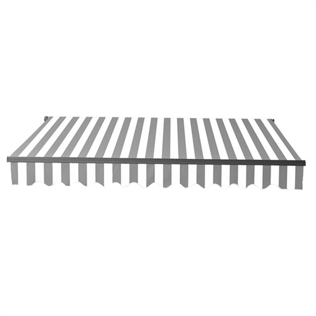 Aleko Motorized Retractable Black Frame Patio Awning 13 x