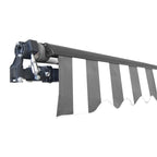 Aleko Motorized Retractable Black Frame Patio Awning 13 x
