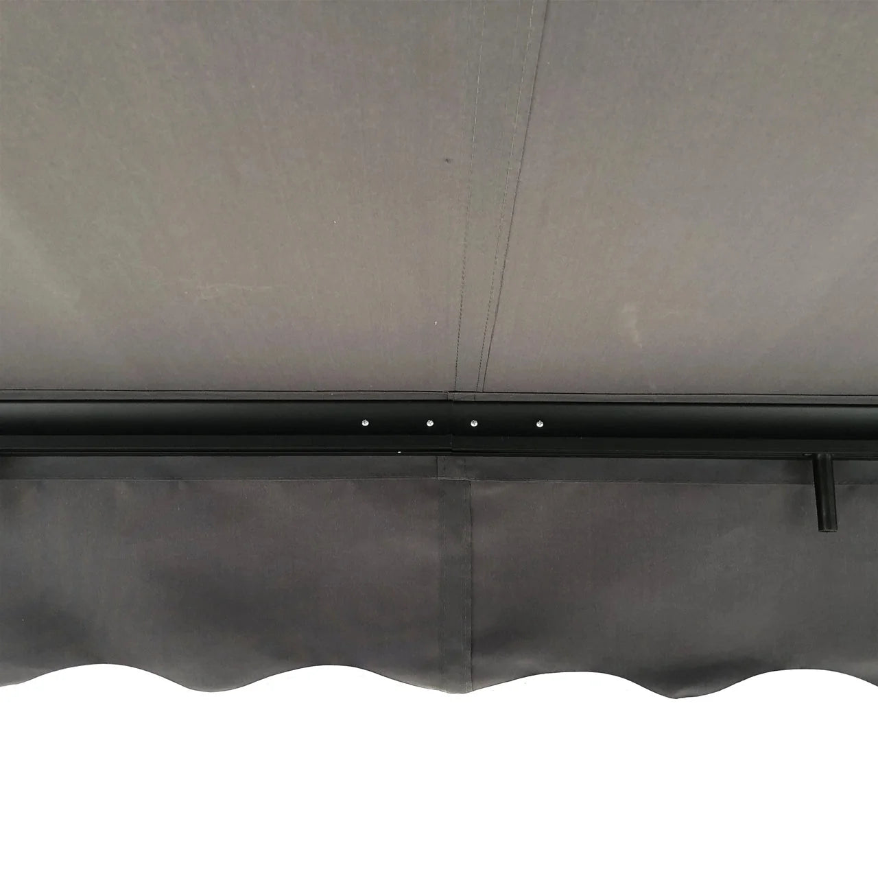 Aleko Motorized Retractable Black Frame Patio Awning 16 x