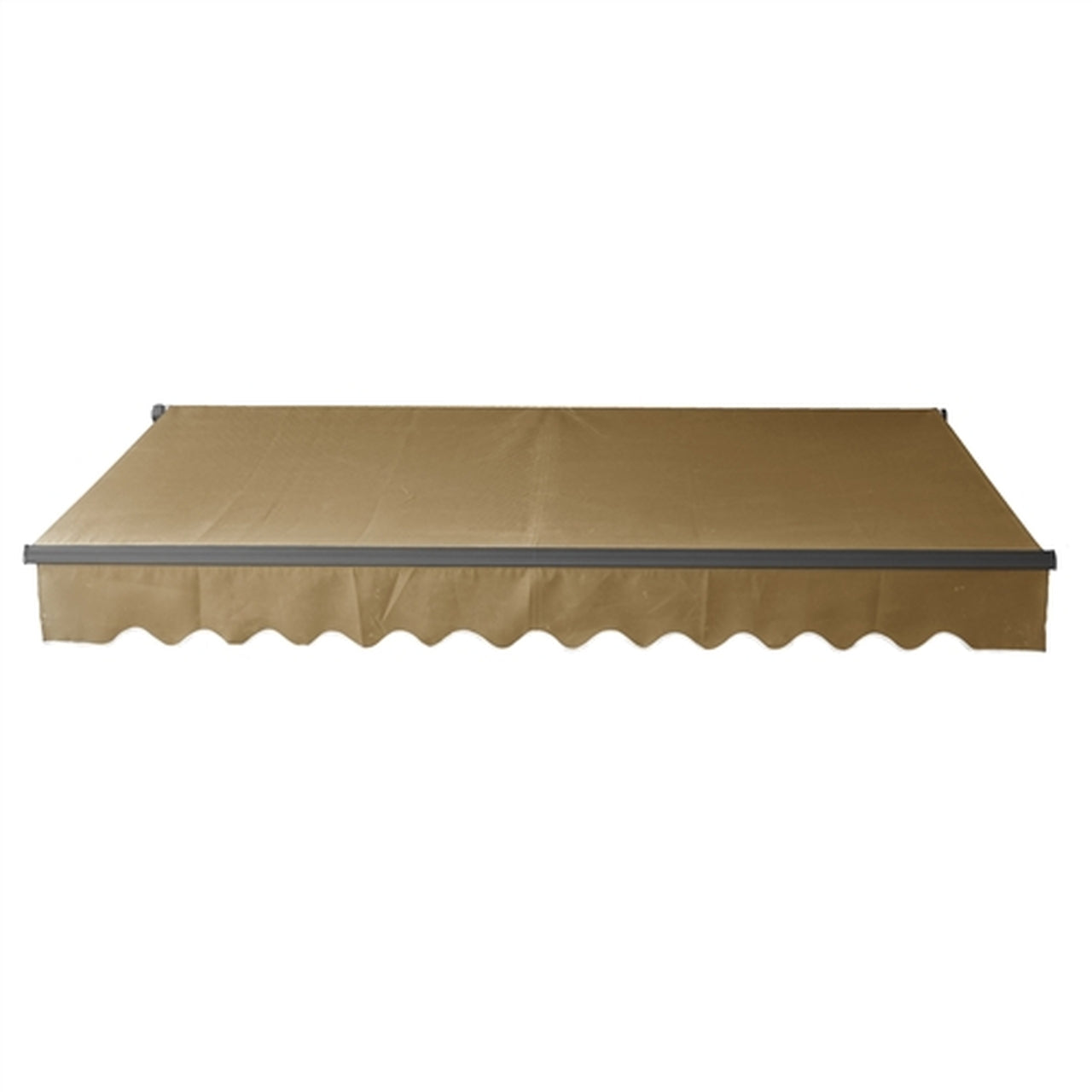 Aleko Motorized Retractable Black Frame Patio Awning 16 x