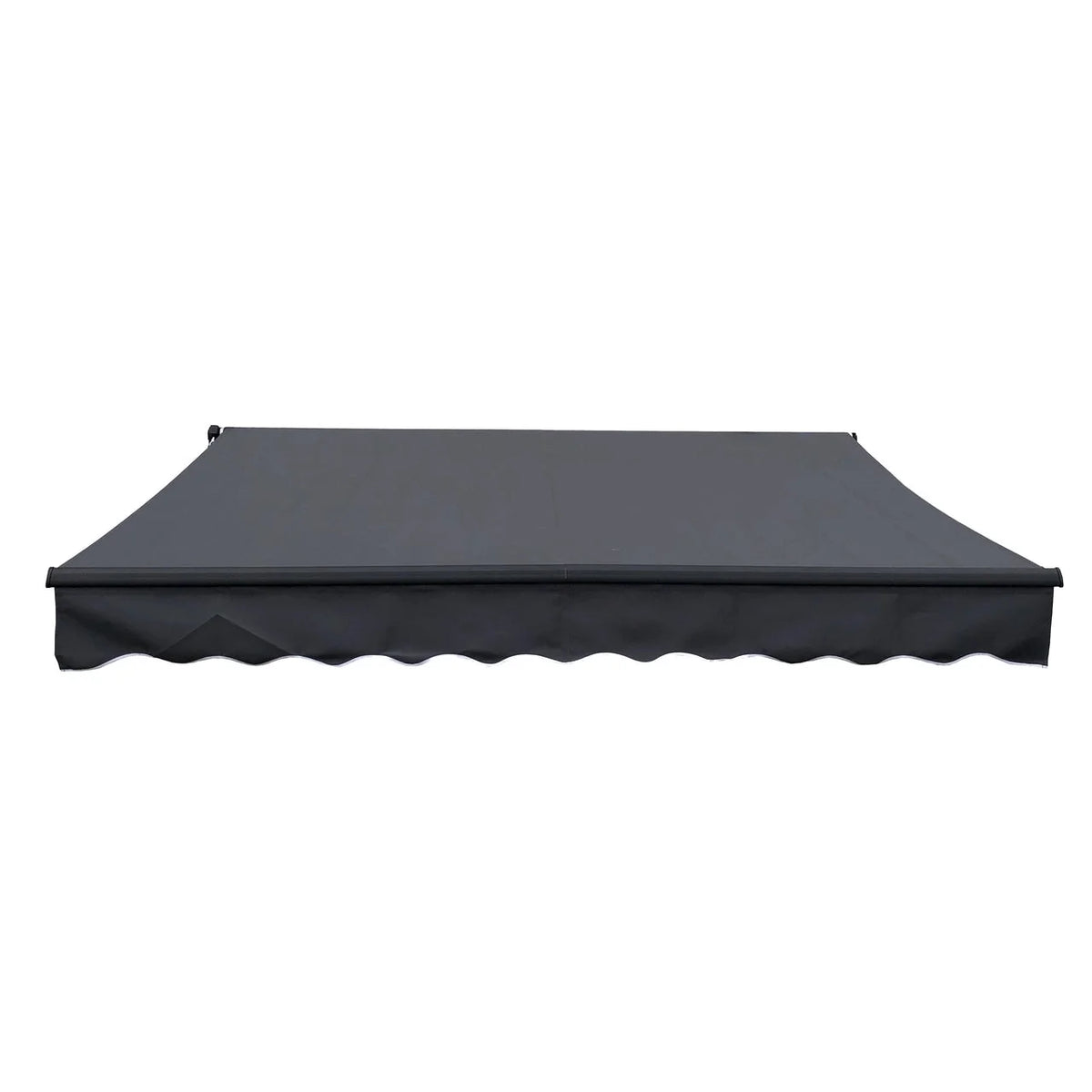 Aleko Motorized Retractable Black Frame Patio Awning 20 x