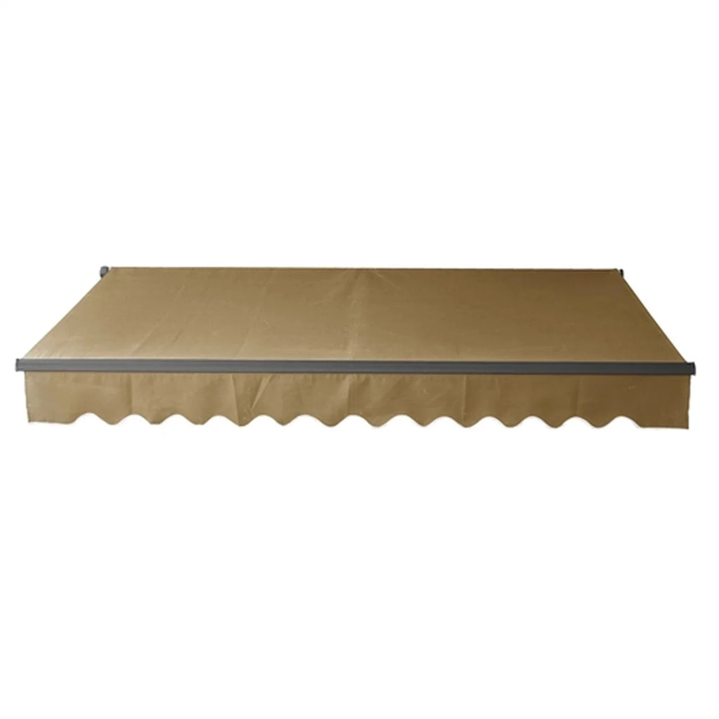 Aleko Motorized Retractable Black Frame Patio Awning 20 x