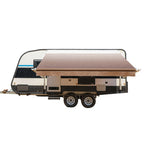 Aleko Motorized Retractable RV Awning - 10 x 8 Feet - Brown