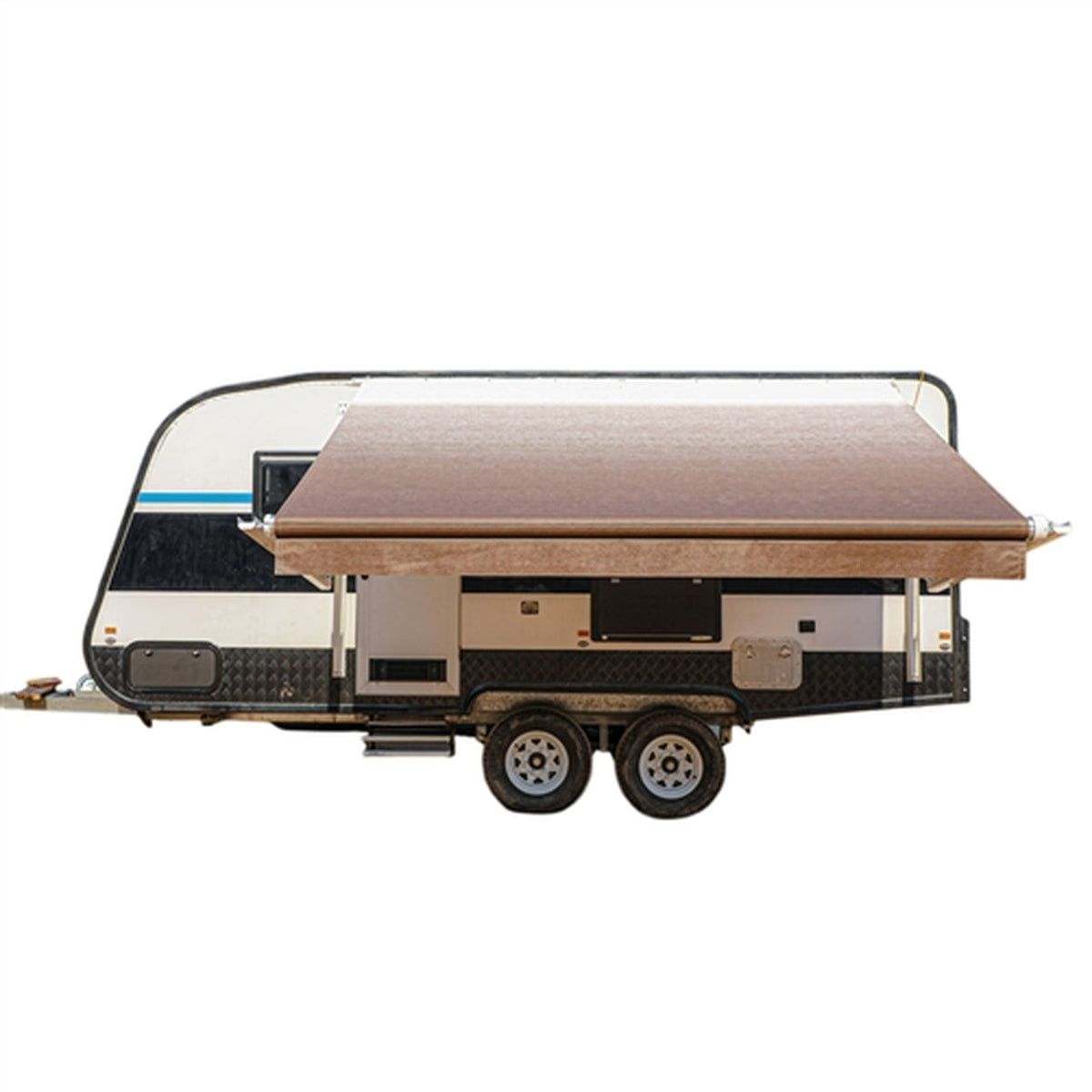 Aleko Motorized Retractable RV Awning - 10 x 8 Feet - Brown
