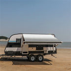 Aleko Motorized Retractable RV Awning - 10 x 8 Feet - Grey
