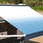 Aleko Motorized Retractable RV Awning - 15 x 8 Feet - Blue