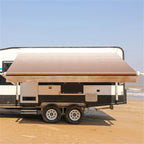 Aleko Motorized Retractable RV Awning - 15 x 8 Feet - Brown