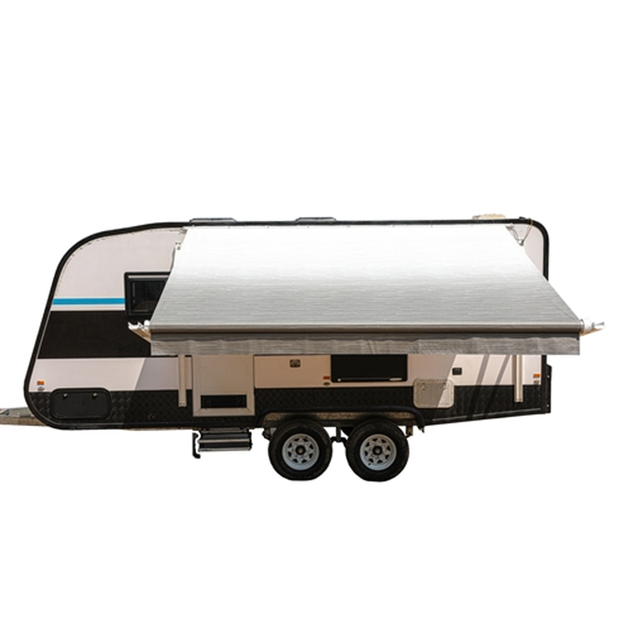 Aleko Motorized Retractable RV Awning - 15 x 8 Feet - Grey