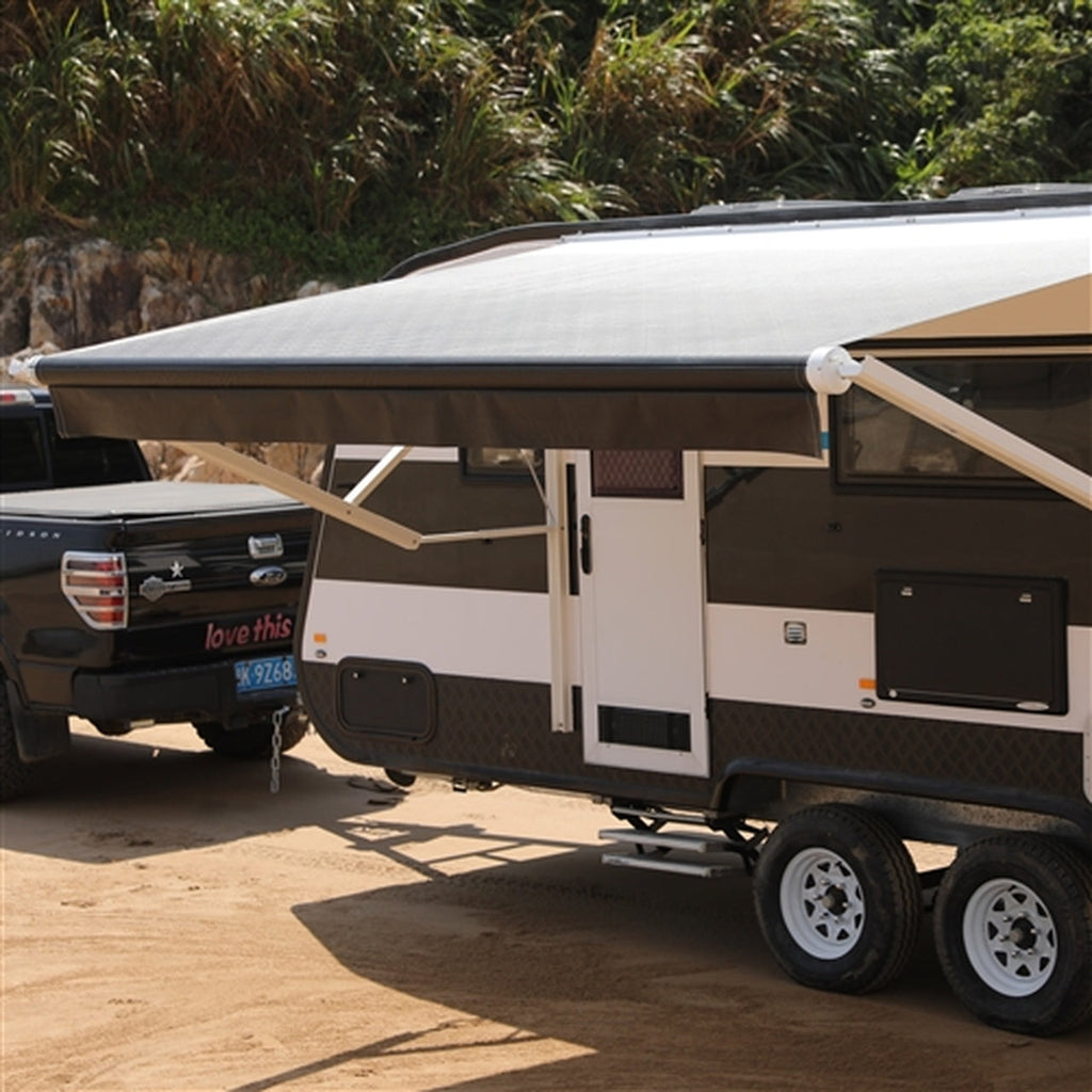 Aleko Motorized Retractable RV Awning - 16 x 8 Feet