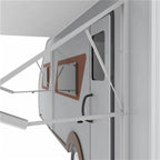 Aleko Motorized Retractable RV Awning - 21 x 8 Feet - Brown