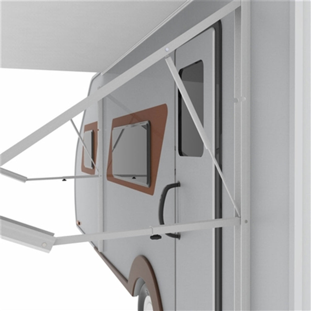 Aleko Motorized Retractable RV Awning - 21 x 8 Feet - Grey