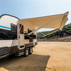 Aleko Motorized Retractable RV Awning - 21 x 8 Feet - Grey