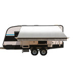 Aleko Motorized Retractable RV Awning - 21 x 8 Feet - Grey