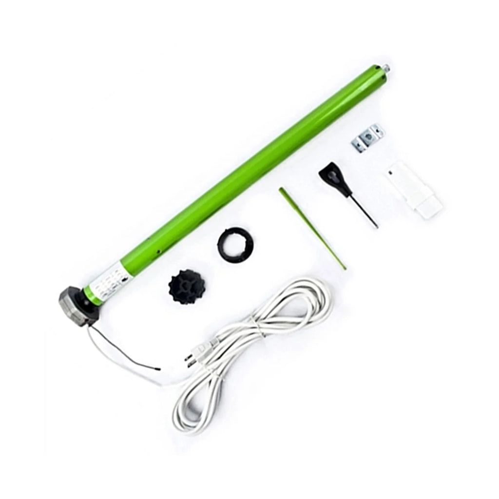 Aleko Motorized Retractable White Frame Patio Awning - 13 x
