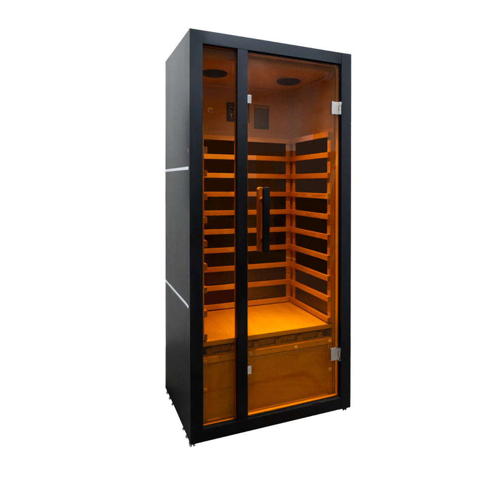 Aleko Oasis Hemlock Infrared Sauna - 1 Person