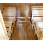 Aleko Outdoor Arnica Rustic Cedar Square Sauna – 4 Person