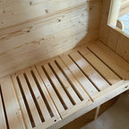 Aleko Outdoor Arnica Rustic Cedar Square Sauna – 4 Person