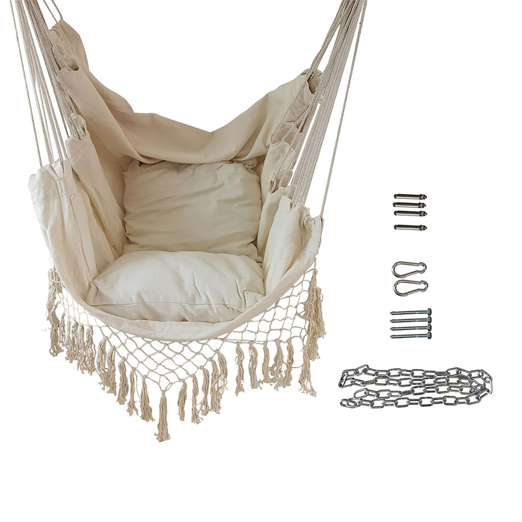 Aleko Outdoor furniture Hanging Rope Swing Hammock Chair
