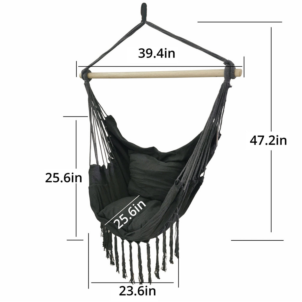 Aleko Outdoor furniture Hanging Rope Swing Hammock Chair