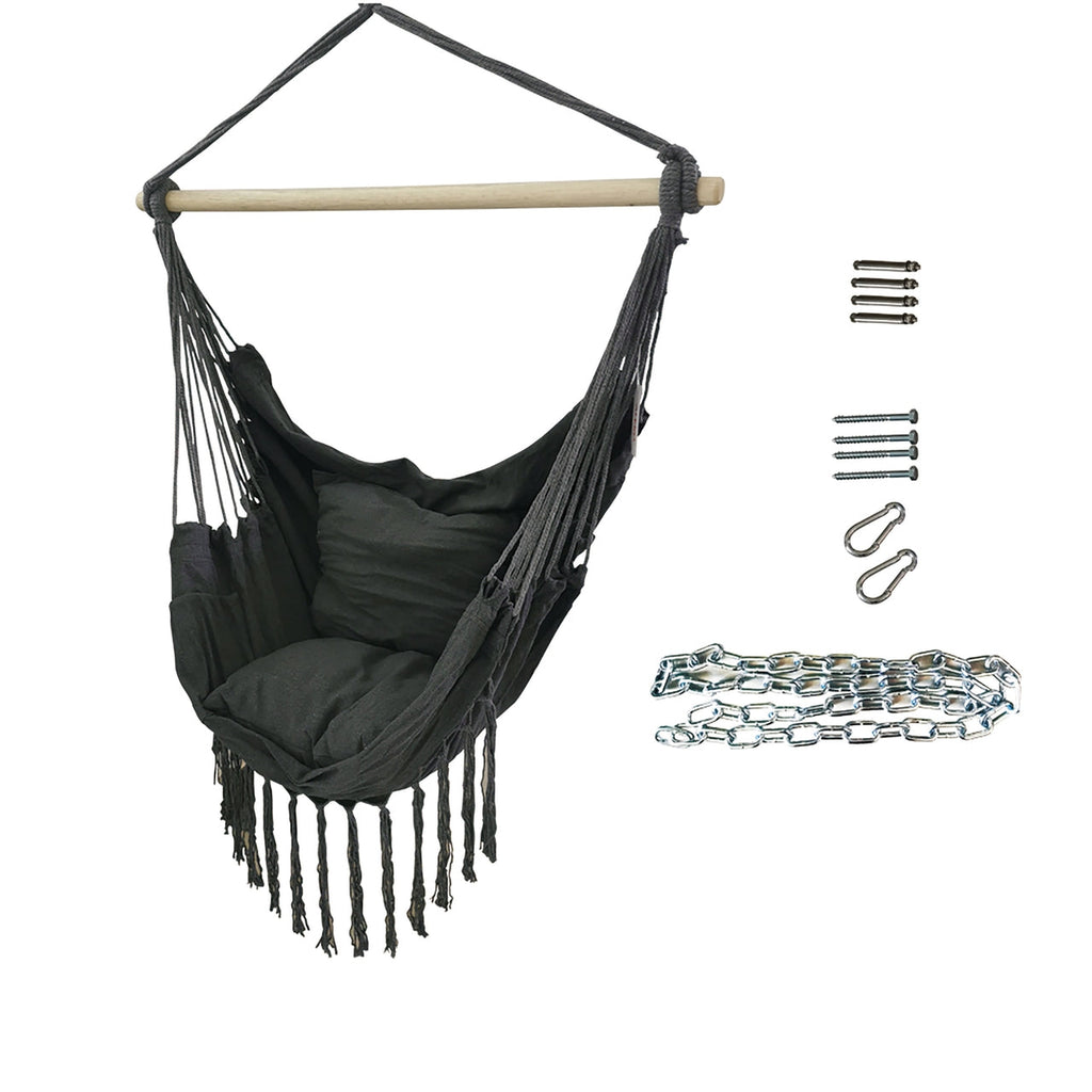 Aleko Outdoor furniture Hanging Rope Swing Hammock Chair
