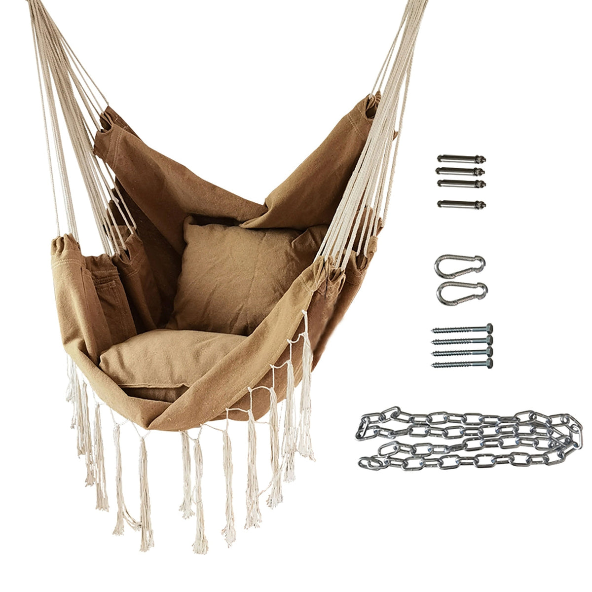 Aleko Outdoor furniture Hanging Rope Swing Hammock Chair