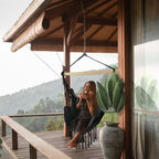 Aleko Outdoor furniture Hanging Rope Swing Hammock Chair