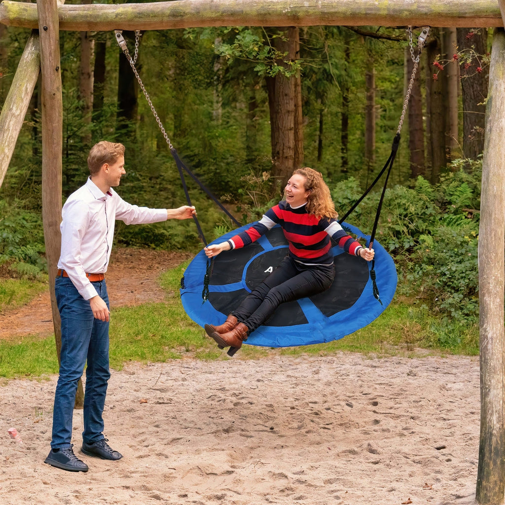 Aleko Outdoor furniture Outdoor Saucer Platform Swing