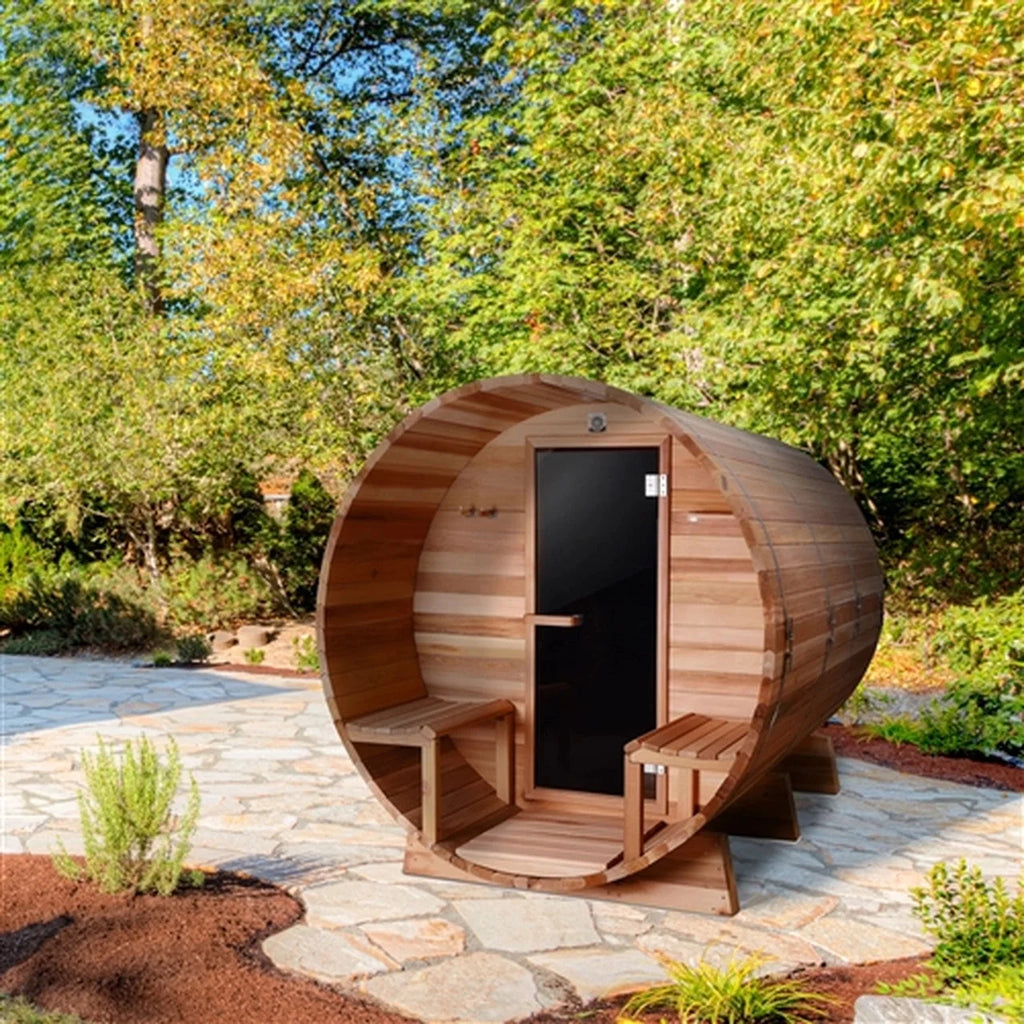 Aleko Outdoor or Indoor Western Red Cedar Wet Dry Barrel