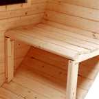 Aleko Outdoor or Indoor Western Red Cedar Wet Dry Barrel