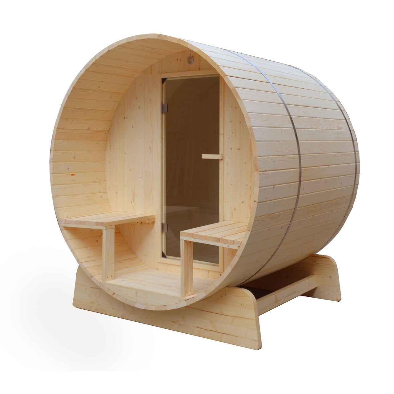 Aleko Outdoor or Indoor White Finland Pine Wet Dry Barrel
