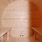 Aleko Outdoor or Indoor White Finland Pine Wet Dry Barrel