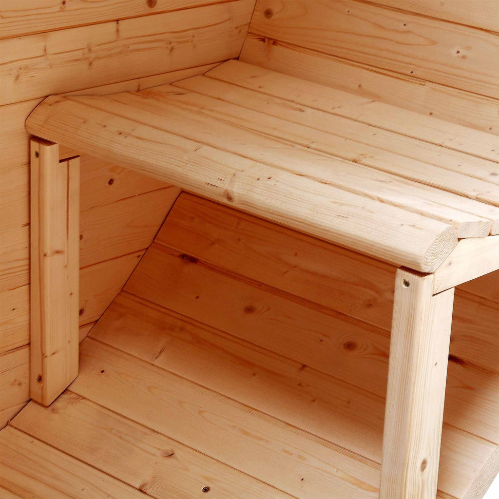 Aleko Outdoor or Indoor White Finland Pine Wet Dry Barrel