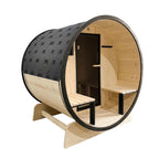 Aleko Outdoor White Finland Pine Traditional Barrel Sauna